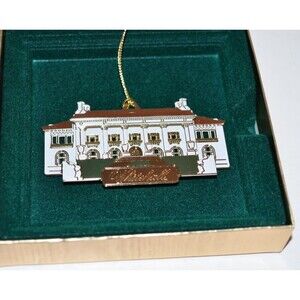 2000 Whitehall Flagler Museum Collector’s Christmas Ornament Brass Vtg